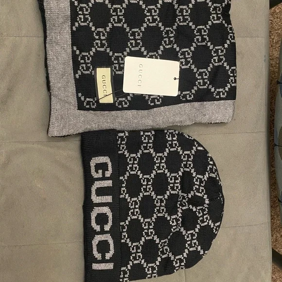 Gucci | Accessories | Gucci Hat And Scarf Set | Poshmark